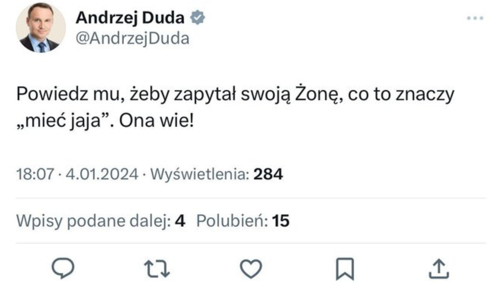Zdjęcie Co za wpadka! Andrzej Duda opublikował swoją prywatną wiadomość! #2
